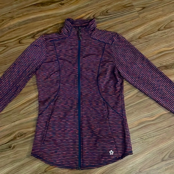 Tuff athletics, navy blue and purple long sleeve active wear - Picture 1 of 7